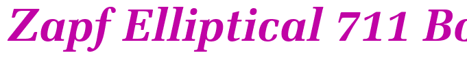 Zapf Elliptical 711 Bold Italic BT(1)